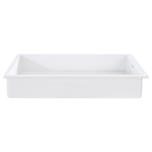 Cdesign 760mm Matte White Undermount Basin with Overflow